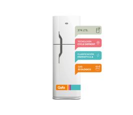 Heladera con freezer Gafa HGF388AFB Blanca 374lts