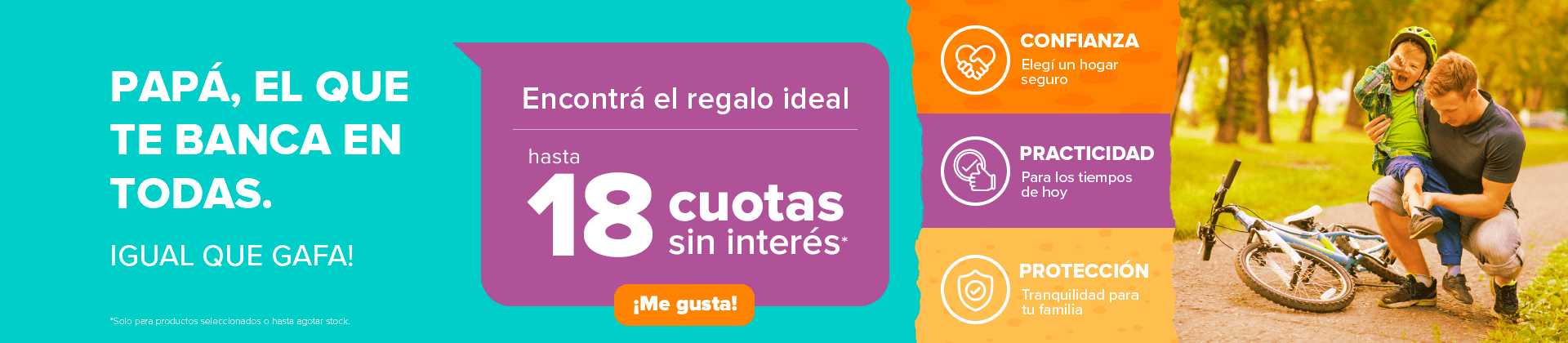 Dia del padre Gafa - Papá el que te banca en todas, igual que Gafa!