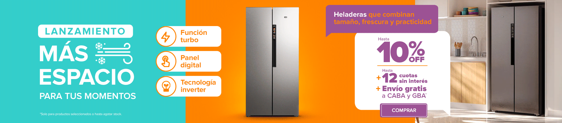 Heladeras Side by side Gafa