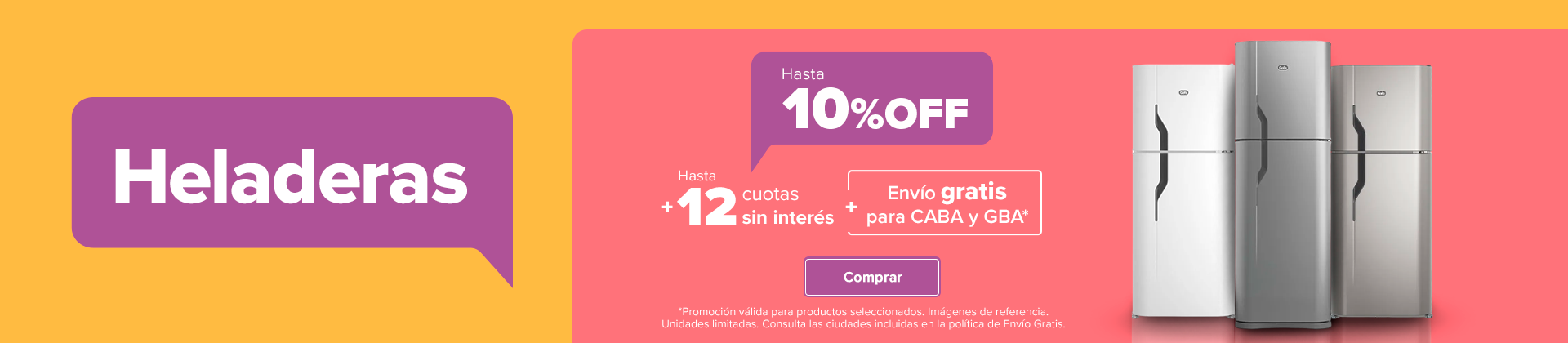 Heladeras Gafa | Hasta 15%Off + 18 cuotas sin interés + Envío gratis para CABA y GBA